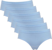 6-Pack Dames heupslips Beeren Young (Tactel) Bleu maat M