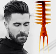 Brede 3 Way Kam|Styling Tool zwart|Kapper Kam|Haar Kam|Haar Accessoire|Cabantis|Bruin