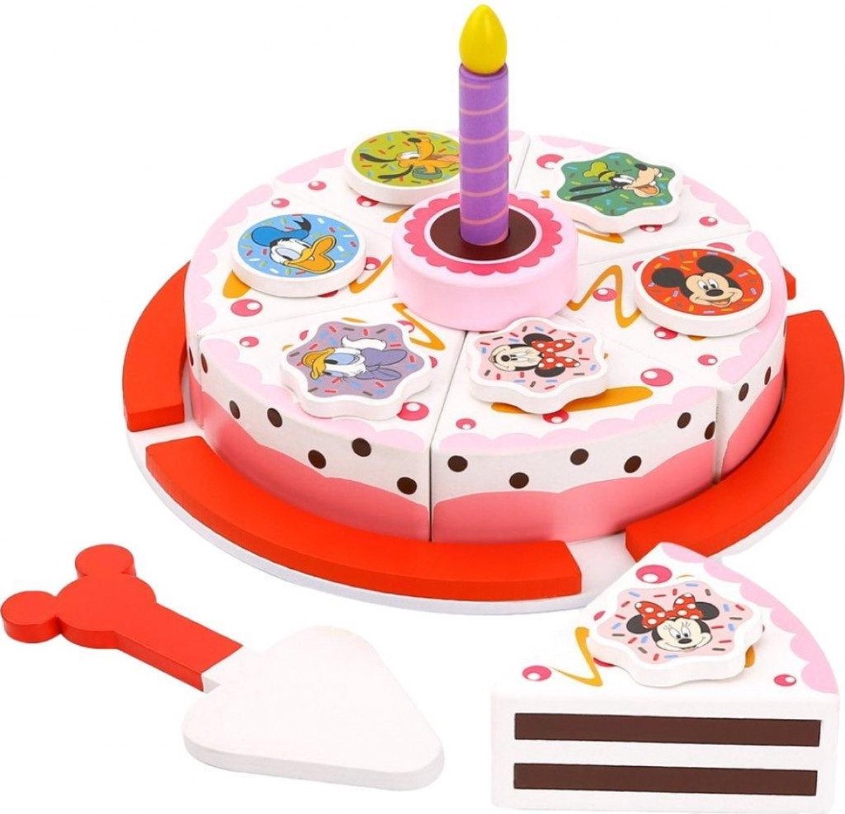 Disney Verjaardagstaart Junior 19 Cm Hout 8-delig