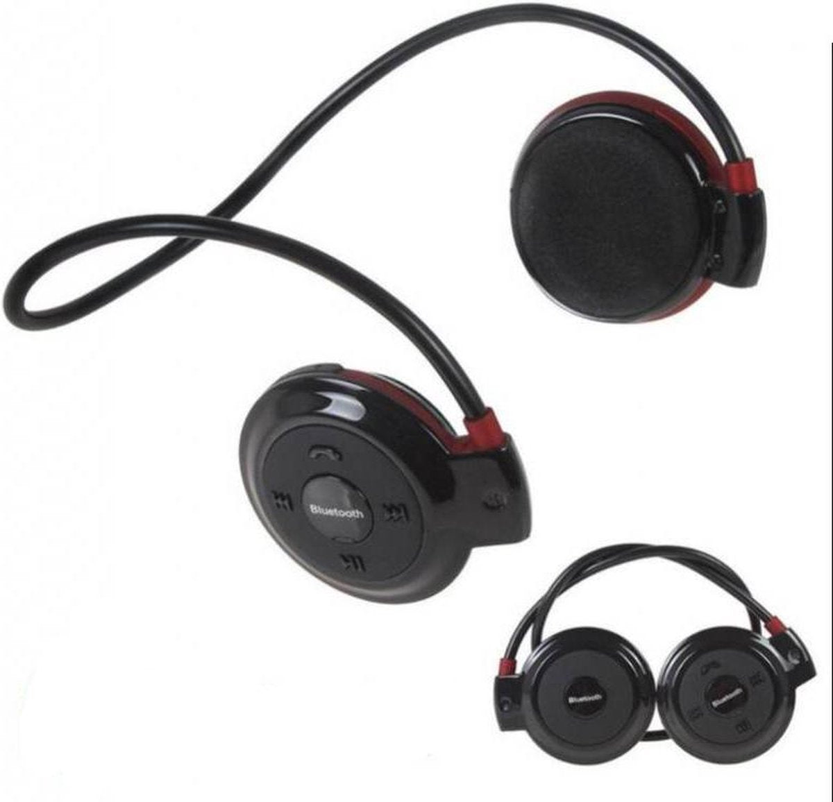 Sporthoofdtelefoon mini 503 - Unisex - Bluetooth V5.0 - Draadloze Koptelefoon - MP3-Kaartlezer- FM - Zwart