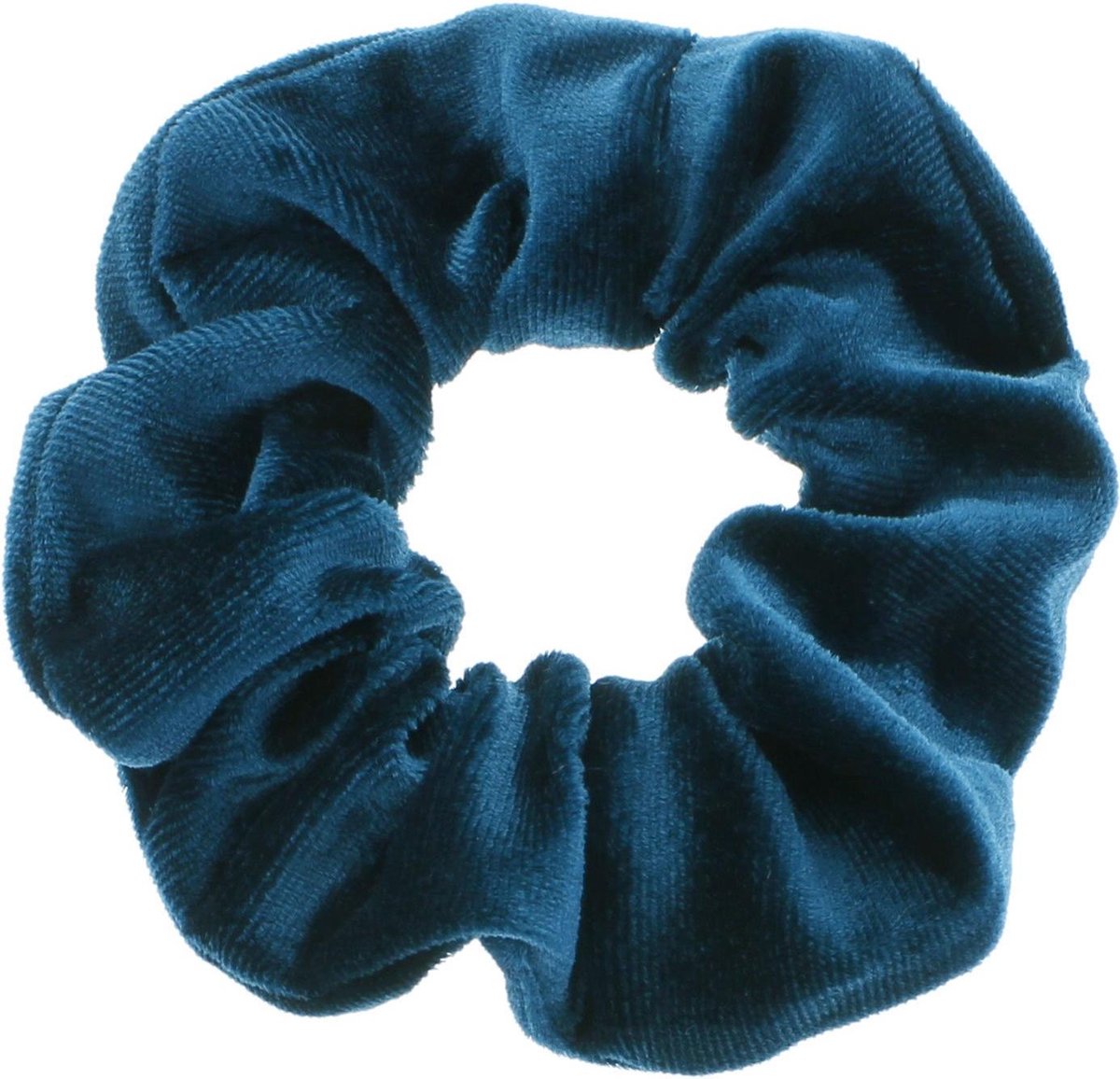 IRSA Scrunchie Velvet Grey Blue - haarwokkel - Haarelastiek - Haaraccessoire (1 stuk)