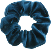 IRSA Scrunchie Velvet Grey Blue - haarwokkel - Haarelastiek - Haaraccessoire (1 stuk)