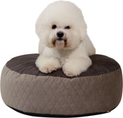 Poef rond hond "bruin" (60*19) - orthopedisch hondenkussen - orthopedische hondenmand