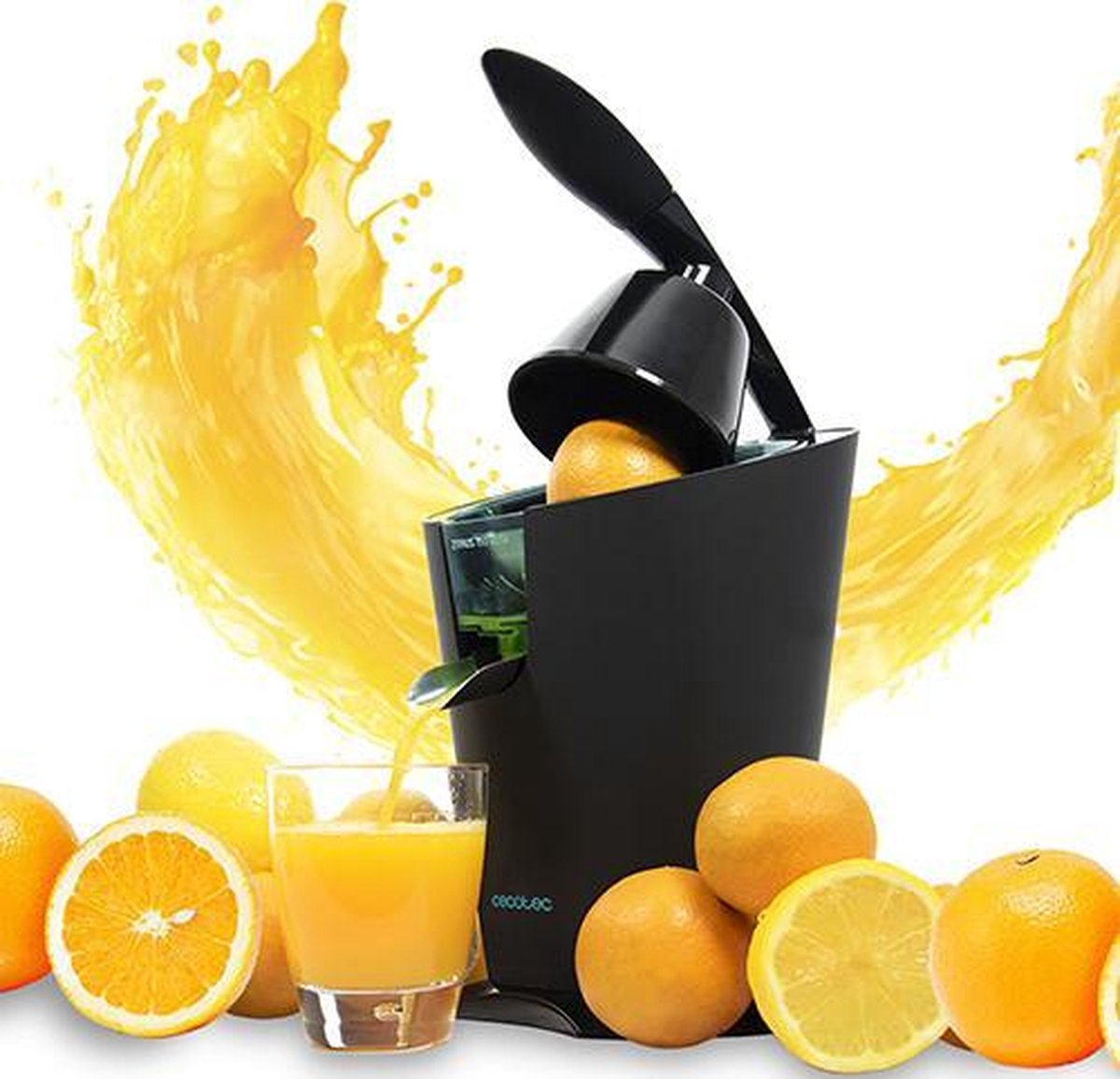 Cecotec Elektrisch Fruitpers - Sinaasappelpers - Citruspers - Citrus Juicer - Vaatwasserbestendig - Anti-drip