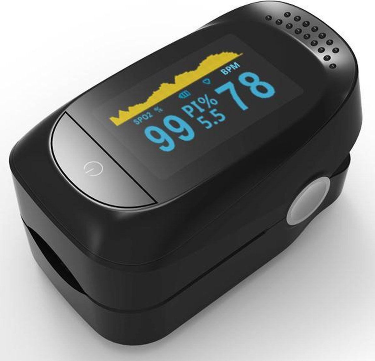 Saturatiemeter - Hartslagmeter vinger - Zuurstofmeter - Oximeter -  Incl batterijen