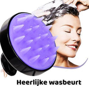 Haarborstel – Scalp Massager – Massage Borstel – Siliconen – Schampoo Borstel – Anti roos – Hoofdhuid - Paars