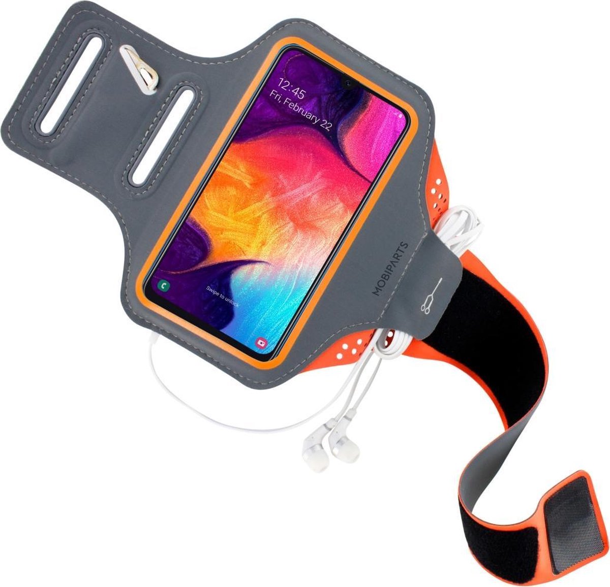 Mobiparts Comfort Fit Sport Armband Samsung Galaxy A50/A30S Oranje