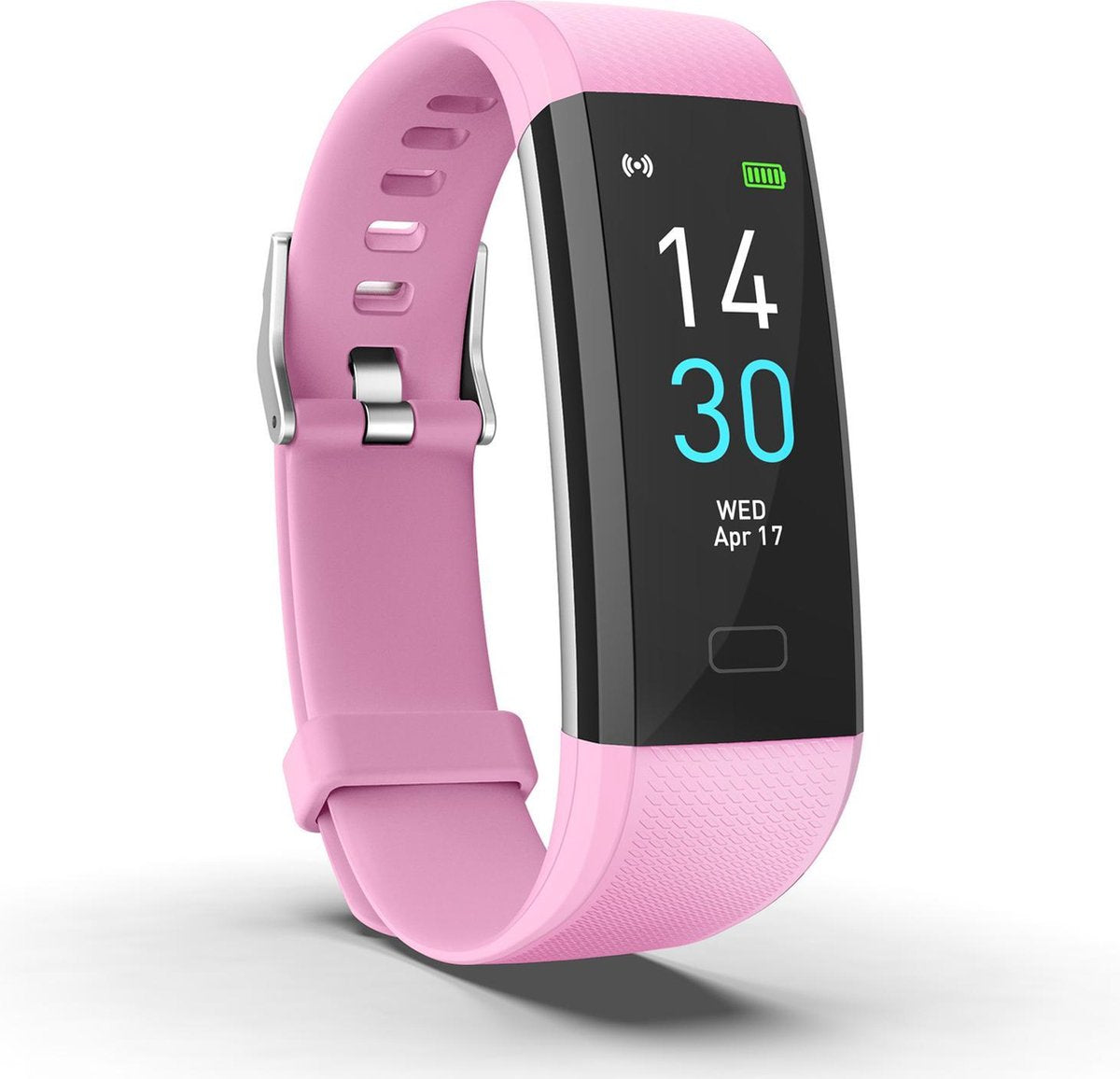 Stappenteller - Roze - Temperatuurmeter - Activity Tracker - Hartslagmeter - Bloeddrukmeter - Bluetooth - Horloge - Heren - Dames