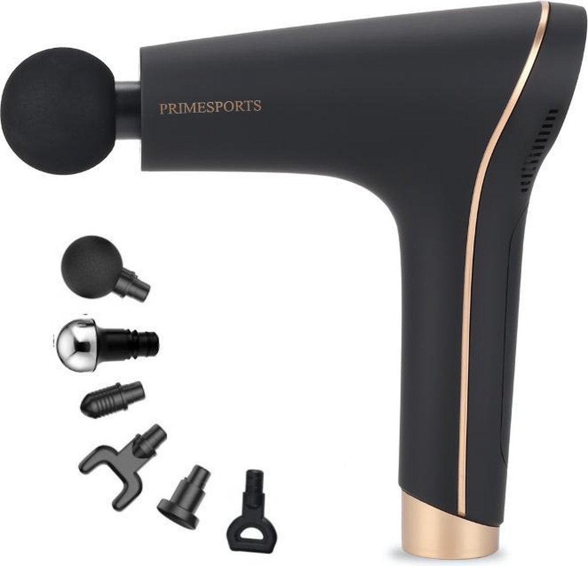 PRIMESPORTS® i6 - Massage gun – Klop en Vibratie Massage – 1000 tot 3600 rpm – LCD Touch Screen