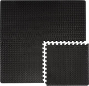 12 vloerbeschermingsmatten 63x63 - 2 cm fitnessvloermat - set van 4