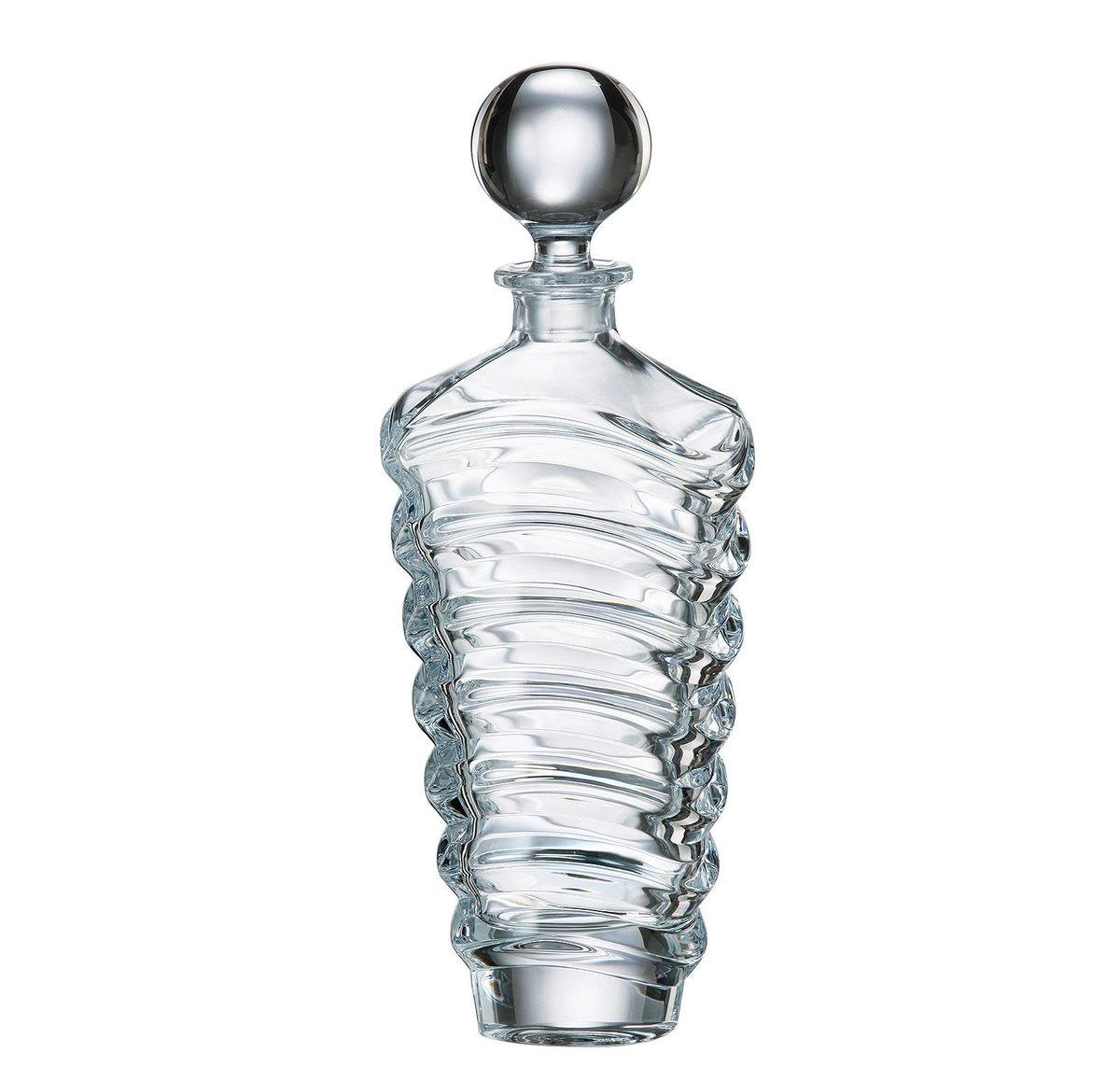 Crystal Bohemia Whiskey Set Wave - Kristal - 650 + 280ml - 1+6 stuks
