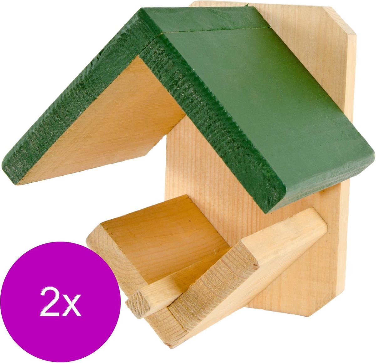 Wildbird Vogelpothouder Hout - Voersilo - 2 x per stuk