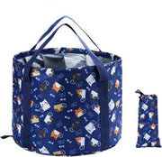 TDR - Opvouwbaar waterdichte bad - geschikt voor voetenbad / kleren wassen / etc - 21L - Marineblauw