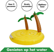 Luxe XXL Drijfeiland van In Round - Opblaasbaar Zwembadspeelgoed – Strand en Zee speelgoed - Opblaasfiguur voor Volwassenen en Kinderen