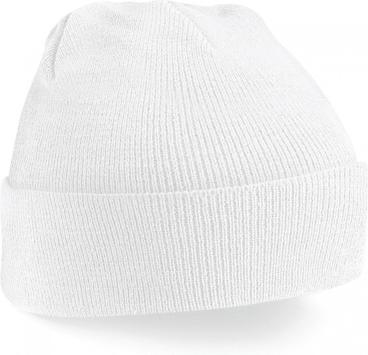 wintermuts wit| klassieke gebreide muts in 30 verschillende kleuren| tweelaags gebreid
