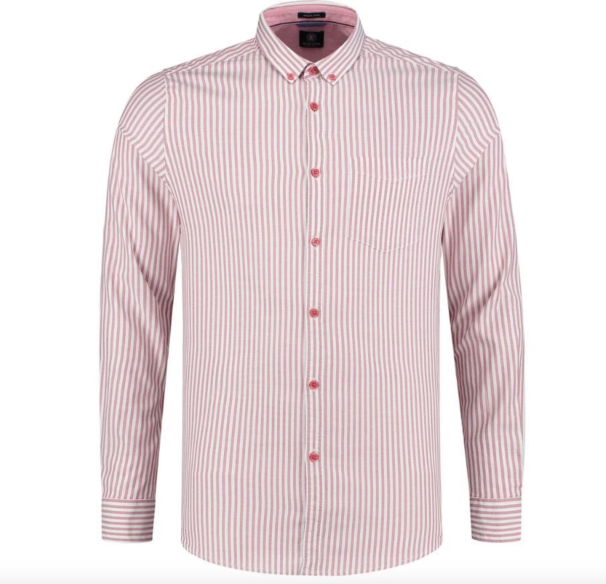 Dstrezzed Overhemd Slim Fit Gestreept Rood (303260 - 421)