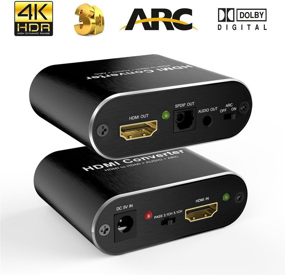 NÖRDIC SGM-138 HDMI Audio extractor HDMI naar HDMI