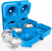 Diamanten ijsblok maker | Siliconen mal | IJsblokjes mal | Diamant vorm | Blauw | By You-Home.nl