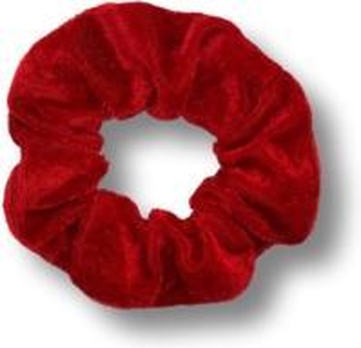 IRSA Scrunchie Velvet Donker Rood - haarwokkel - Haarelastiek - Haaraccessoire (1 stuk)