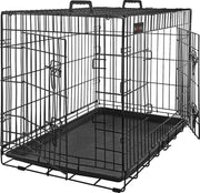 Hoppa! Opvouwbaar Hondenhok - Hondenkooi - Dierenhoek - Dierenkooi - XL - Zwart - Metaal - 91 x 64 x 58 cm (B x H x D)