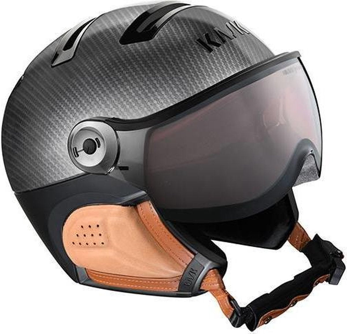 Elite Carbon Brown VP Meekleurend vizier maat: L    dames > wintersport materiaal > helmen