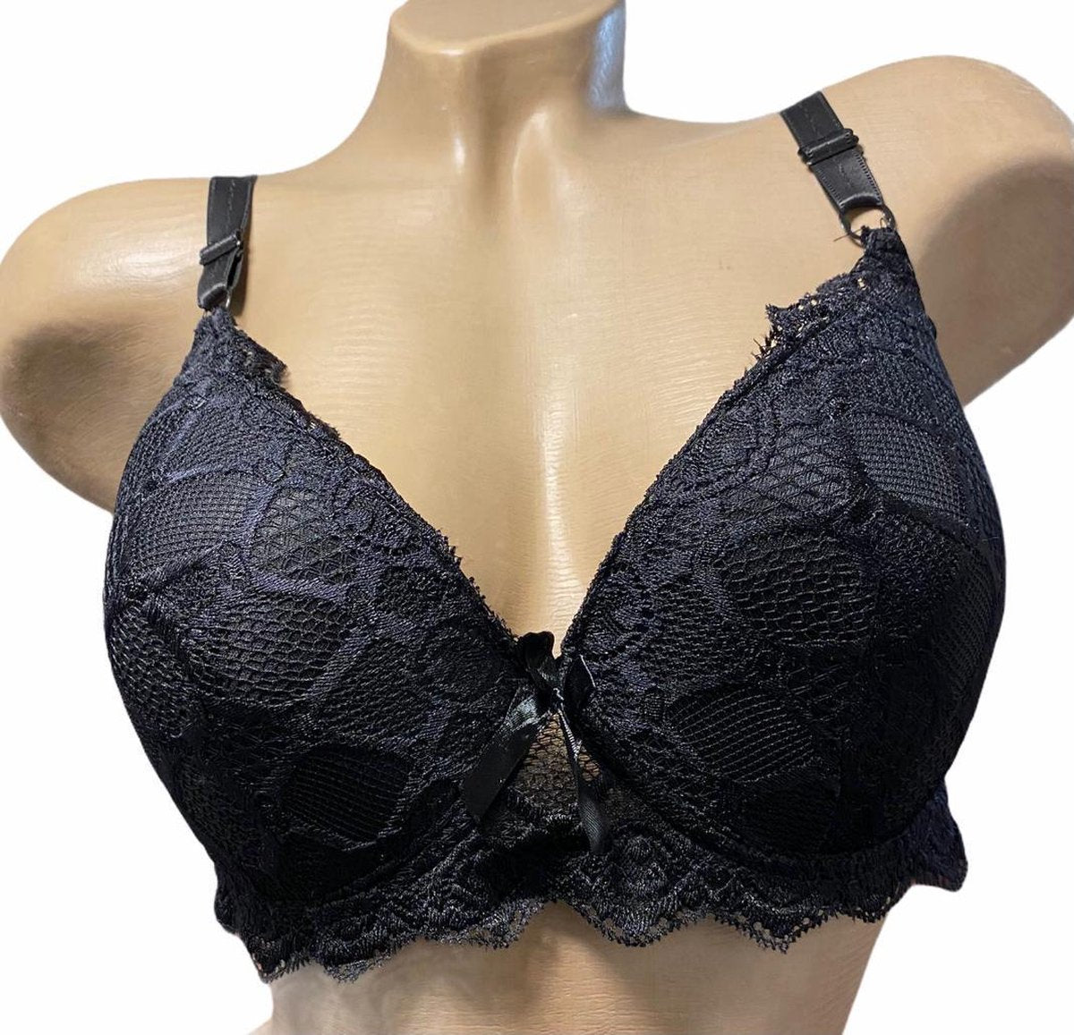 Dames BH met kant 80D zwart
