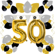 e-Carnavalskleding.nl Feestversiering pakket 50 jaar | Versiering 50e verjaardag | 50 jaar feestversiering pakket compleet | Leuk pakket met feestartikelen voor de 50e verjaardag Medium