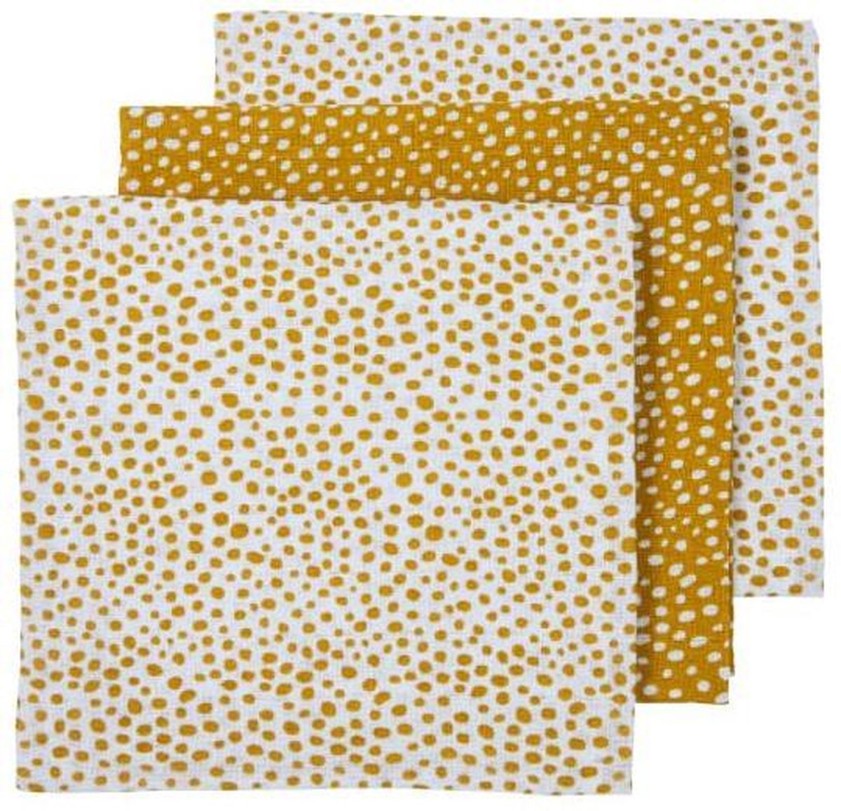 Meyco 3-pack luiers Cheetah - honey gold