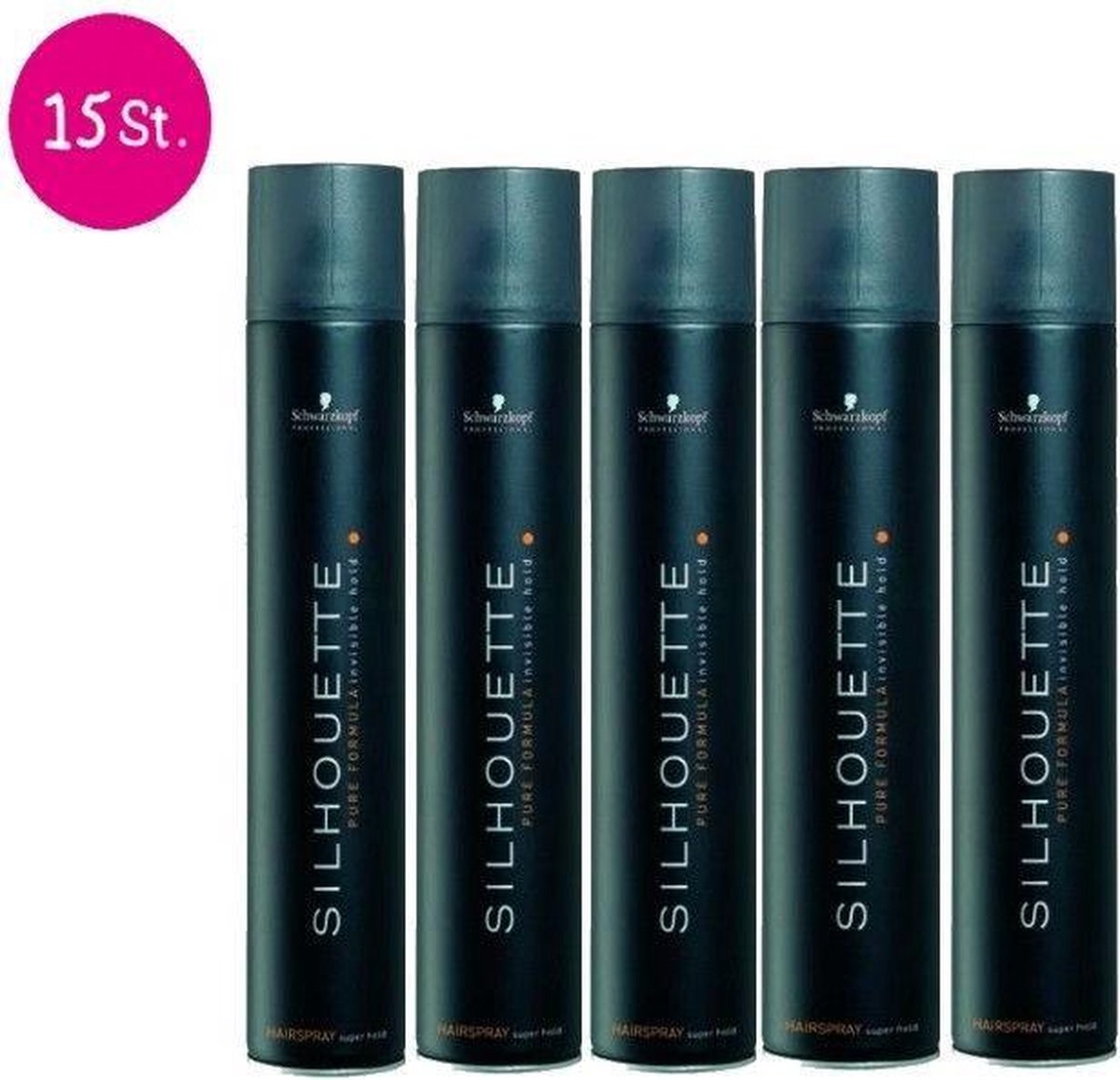 15x Schwarzkopf Silhouette Super Hold Spray 500ml