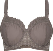 Sapph Lizz Non Padded Wire Bra Curvy Dames Beha - Taupe - Maat 70G