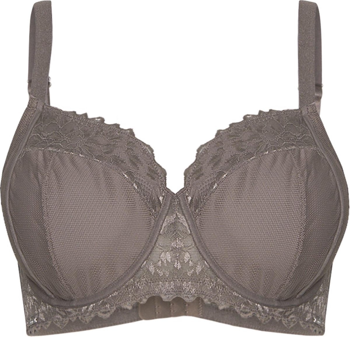 Sapph Lizz Non Padded Wire Bra Curvy Dames Beha - Taupe - Maat 70G