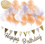 Blush Ballonnen Verjaardag & Versiering Set – Incl. Happy Birthday Slinger