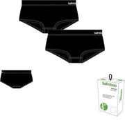 Dames Bamboe Hipster - 2-Pack - Zwart - Maat S