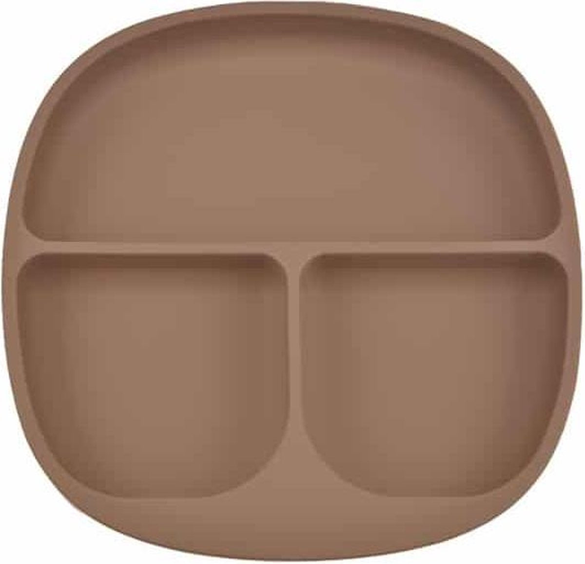 Siliconen Bord & Bestek - Kinderservies - Milk Chocolate