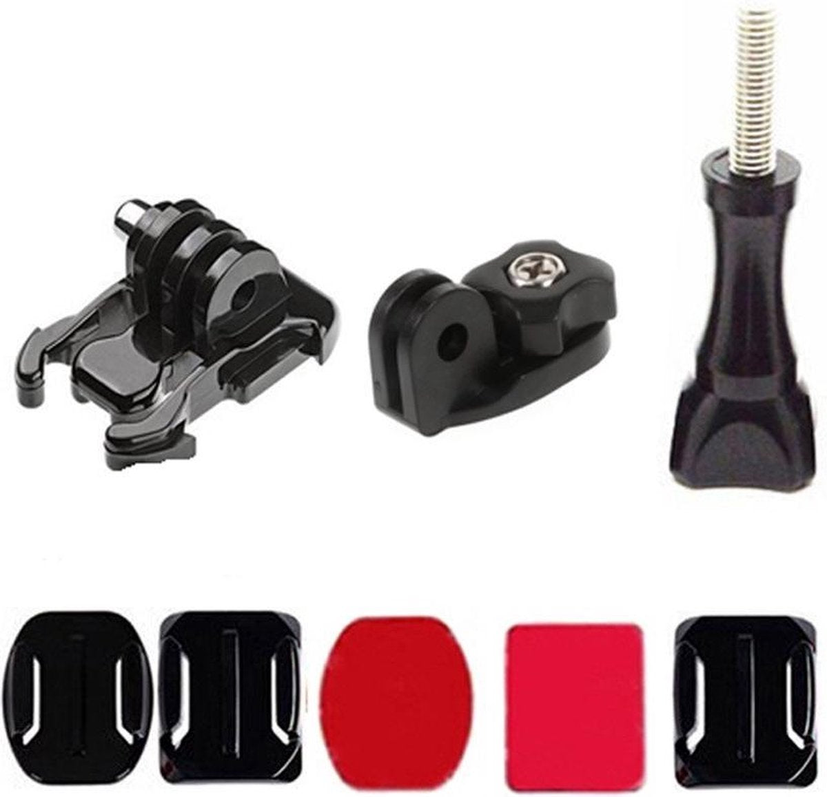 PRO SERIES Helmet Fixed Mount Kit voor GoPro / DJI OSMO / INSTA360 en Sports Action Cameras