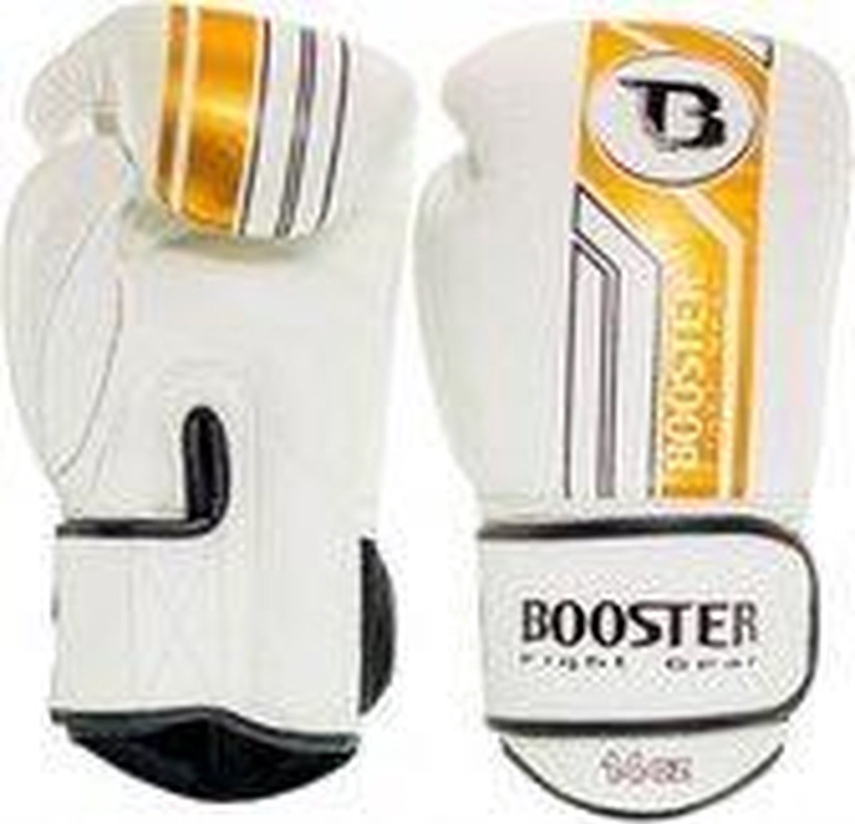 Booster Fightgear - (kick)bokshandschoenen - BGL V9 - Wit/Goud - 12oz