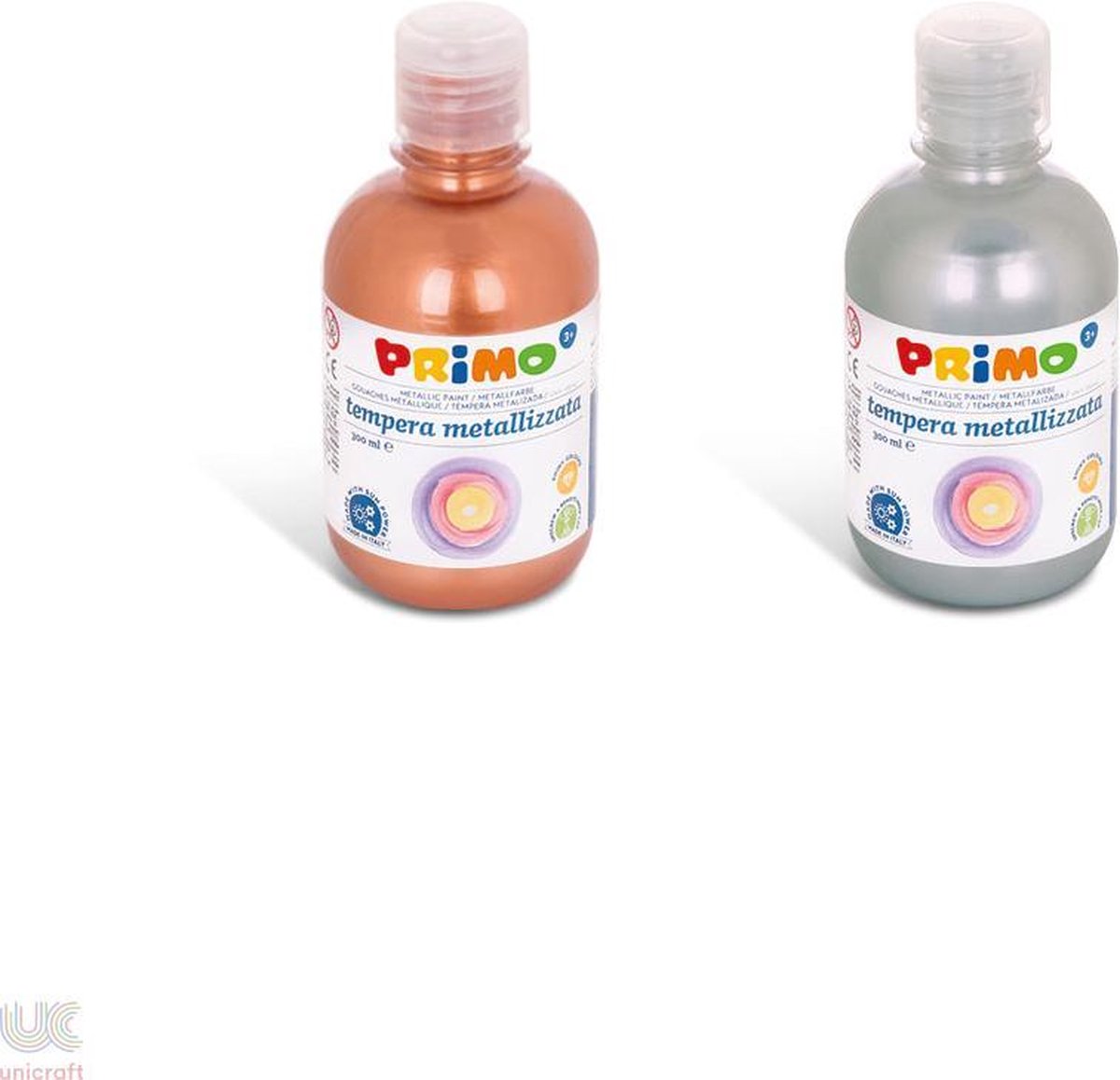 Primo - Plakkaatverf metallic - 300ml - Set - 2 stuks