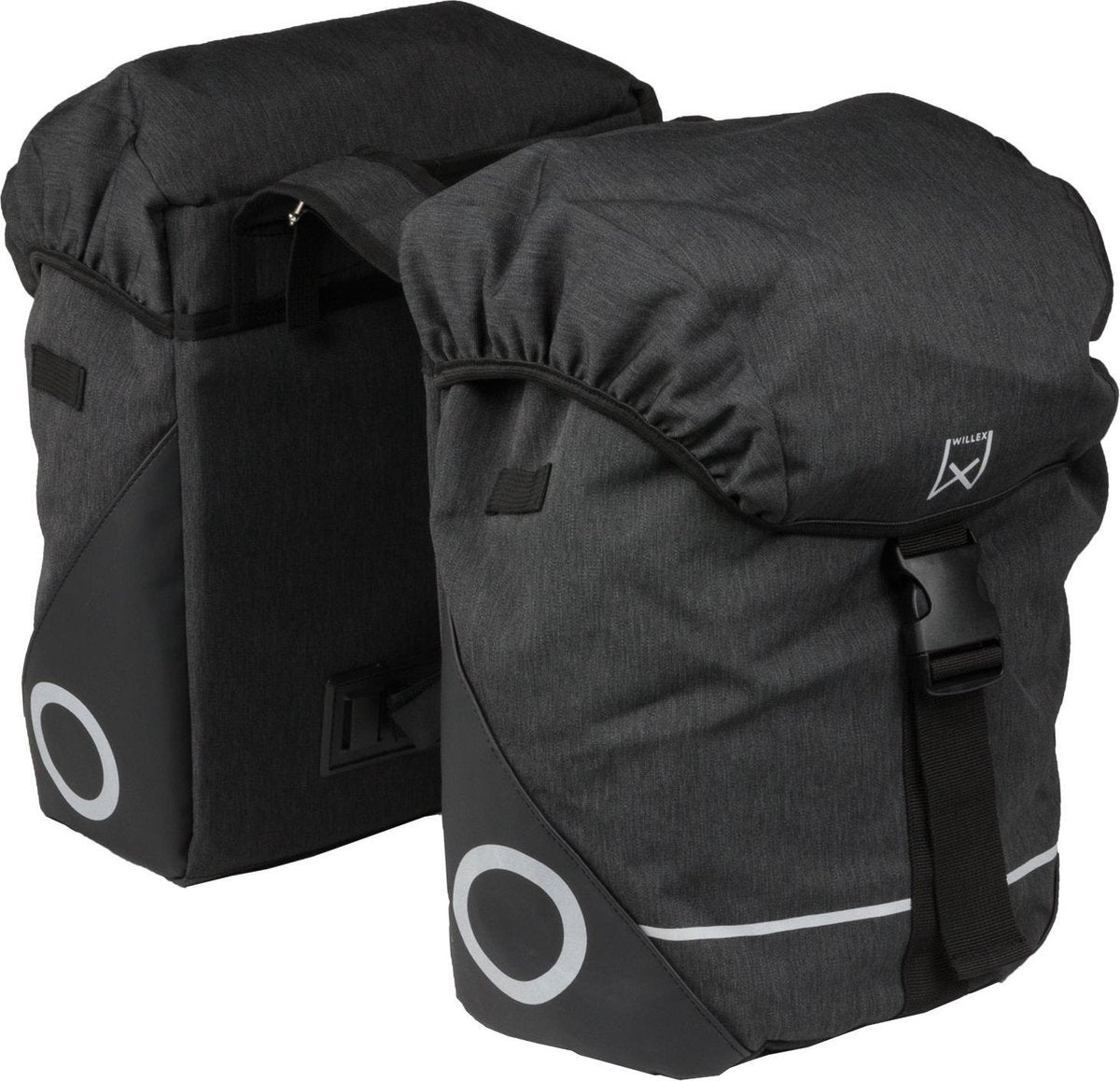 Willex 200 Dubbele Fietstas - 29 liter - Antraciet