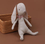 BaykaDecor - Leuke Kawaii Knuffel - Pluche Konijn - Met Magneten Pootjes - Cadeau - Kinderkamer Decoratie - Linnen - Beige - 21 cm