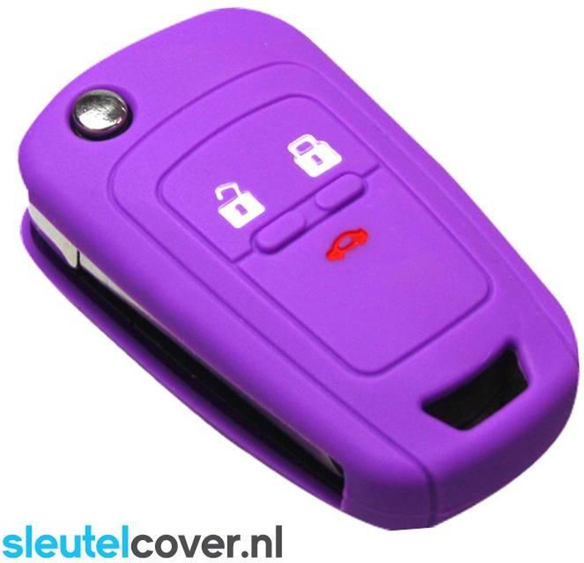 Chevrolet SleutelCover - Paars / Silicone sleutelhoesje / beschermhoesje autosleutel