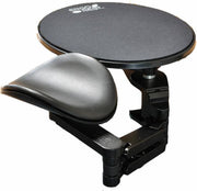 Ergorest met muispad en 13 cm armschelp zwart