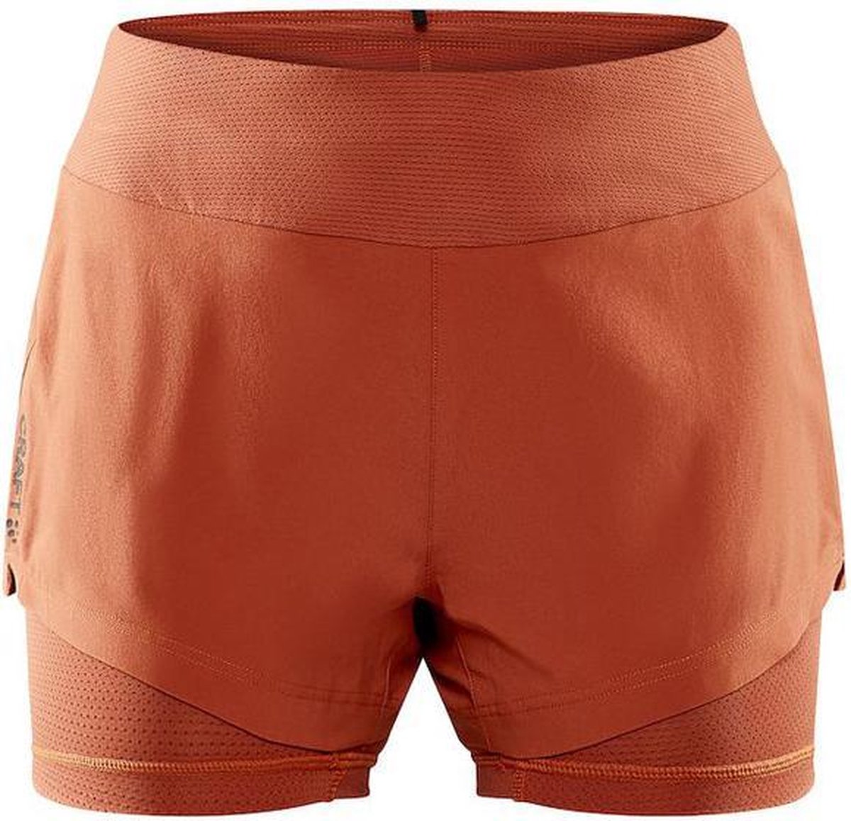 Craft Adv. Essence 2in1 Short Dames - oranje - maat XL