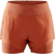 Craft Adv. Essence 2in1 Short Dames - oranje - maat XL