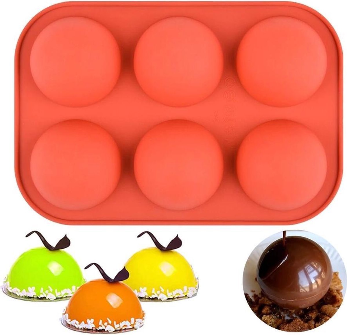 Siliconen Cake Vorm - Cakevorm - Bakvorm - Koek Vormpjes - Rond
