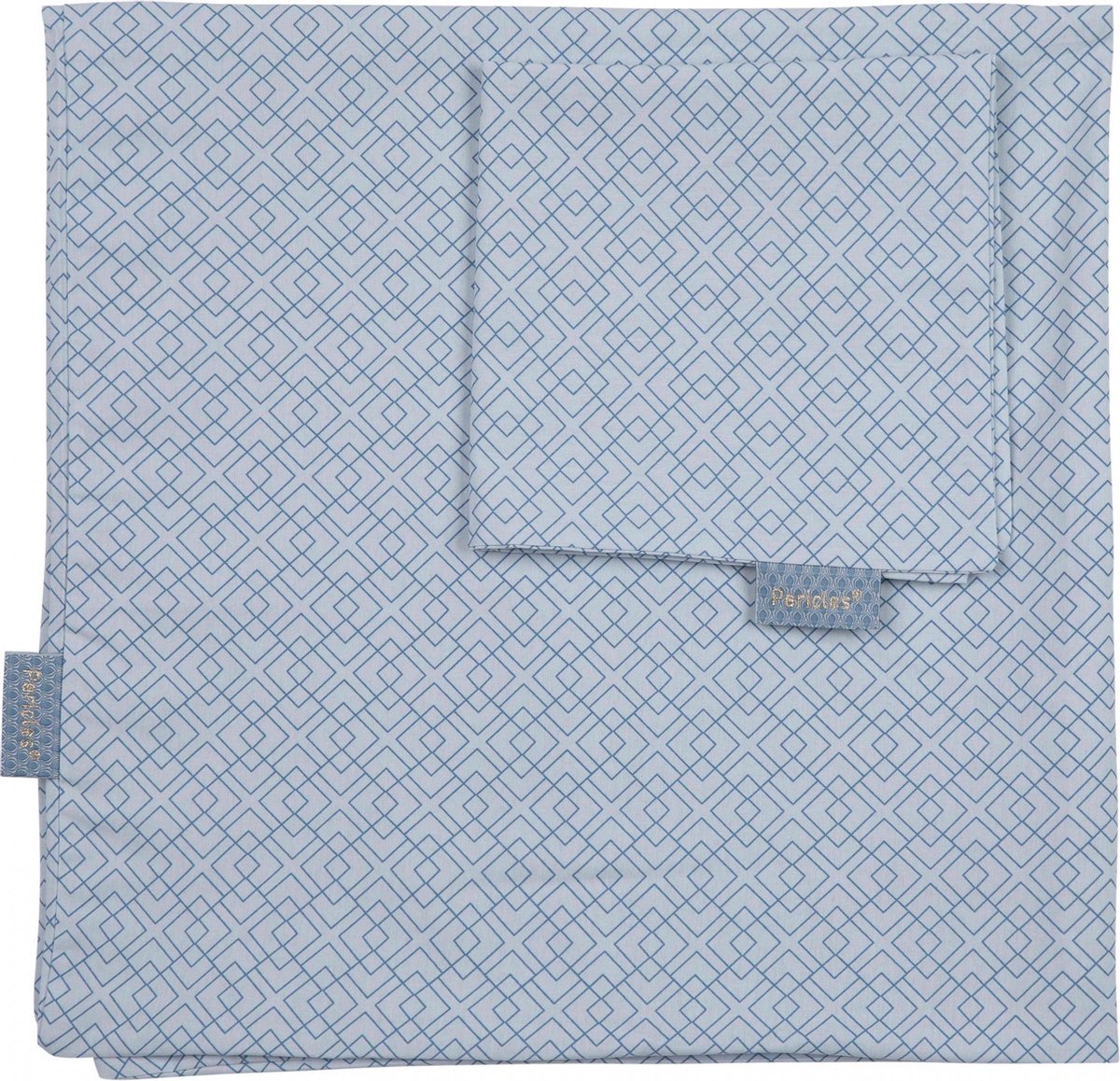 Pericles Donsovertrek Wieg 80 X 80 Cm Katoen Blauw 2-delig