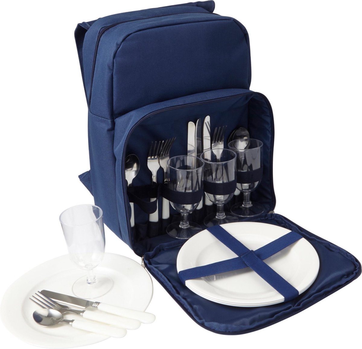 Lupine Trendy Budget - Picknicktas - picknickrugzak - met Koeltas - 4 Personen