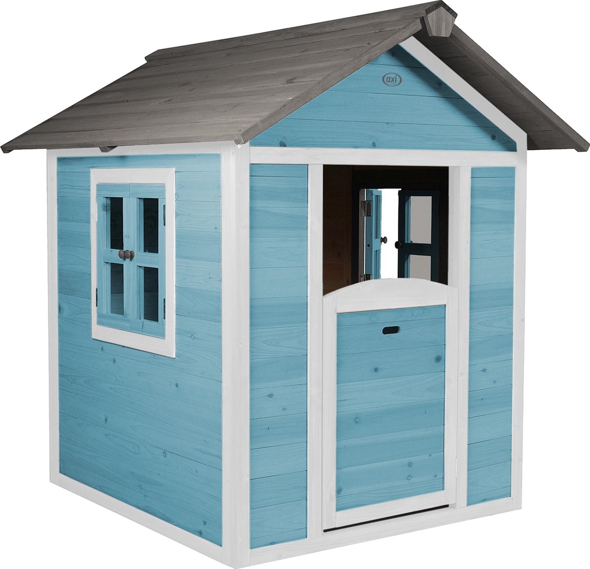 AXI Lodge Speelhuis Caribisch blauw - FSC Hout - Prefab panelen - 135 x 111 x 133 cm