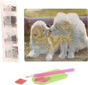 Diamond Painting Hondjes - 25 cm x 21 cm - Zelf Schilderijen Maken - Diamond Painting
