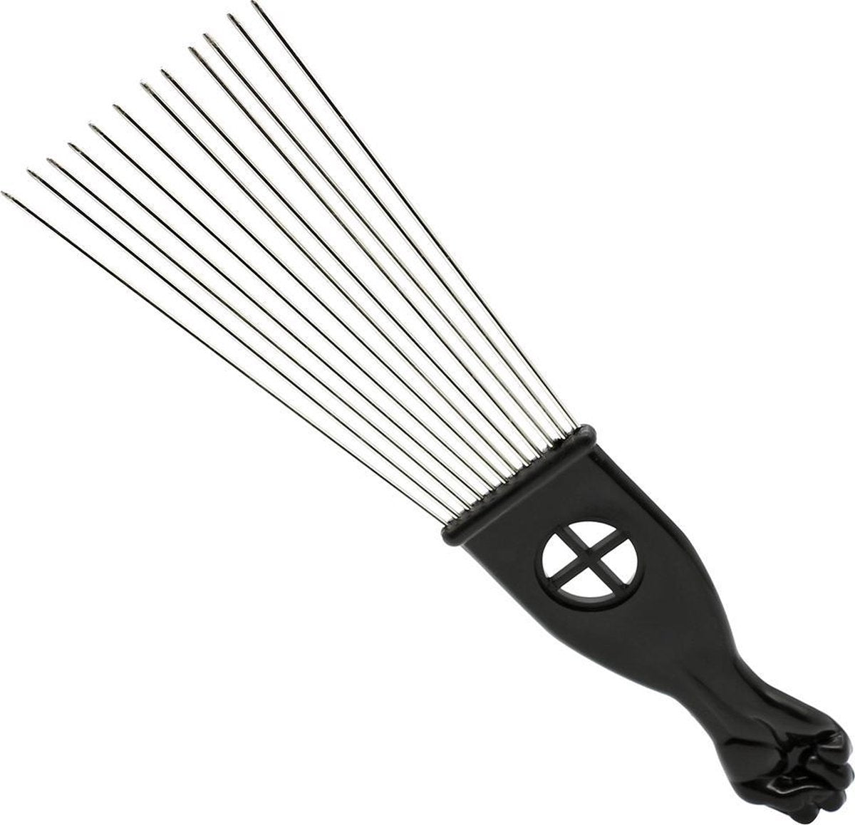 Afro Kam - Afro Comb - Styling Pik Afro Comb - Zwart