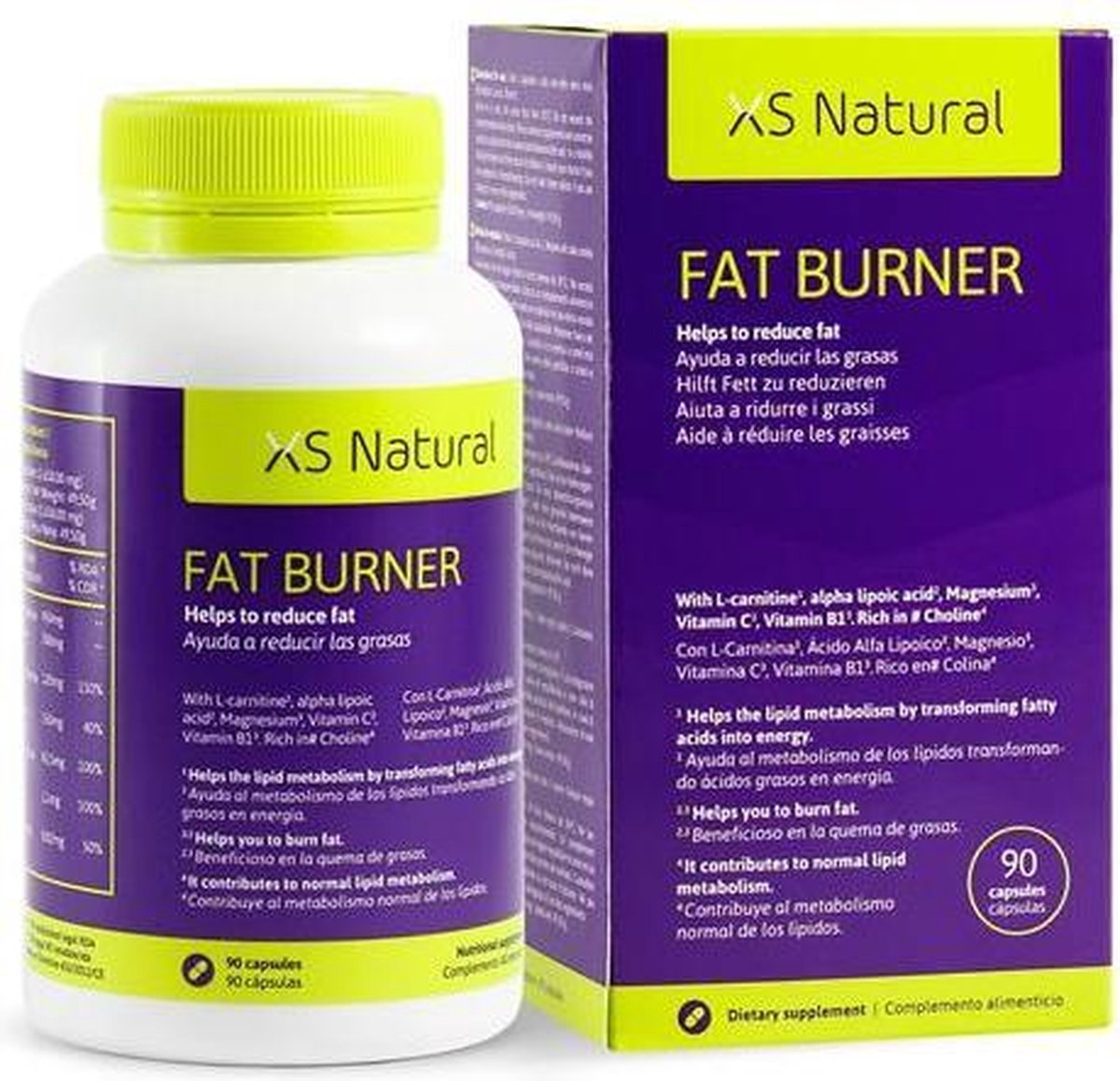 XS NATURAL FAT BURNER FAT BURNING WEIGHT LOST SUPPLEMENT